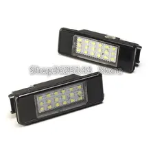 2 шт. 18 SMD автомобиля светодиодные номерные знаки светильник для peugeot 106 1007 207 307 308 3008 406 407 508 607