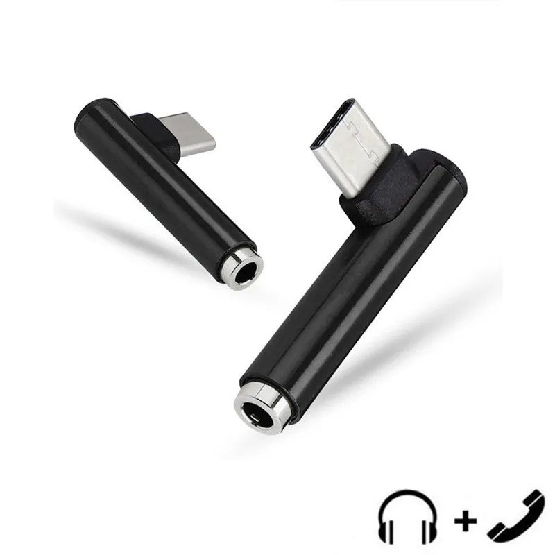 Type-C адаптер type C до 3,5 мм разъем для наушников аудио кабель USB-C type C 3,5 AUX Наушники конвертер вызова для Xiaomi Mi 6(L1115