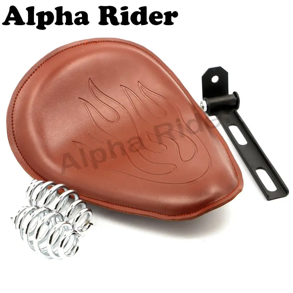 Leather Solo Seat With Bracket Spring Mounting For Honda Shadow Ace 750 1100 Auto Parts Accessories Bulksmsc Motorcycle Parts