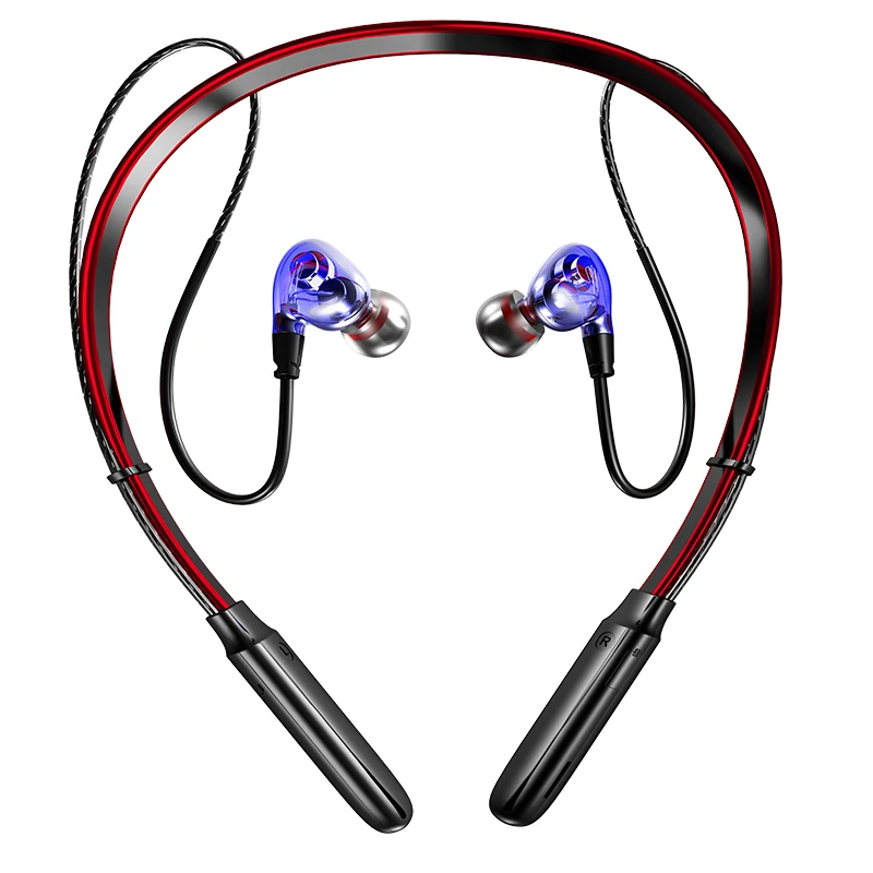 

Newest Bluetooth Earphone V5.0 Wireless Headphones 3D Stereo Sport Earbuds Neckband Earphone With Microphone For All phone
