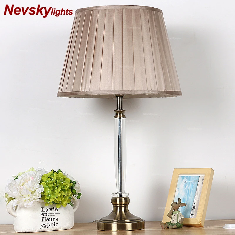 

Modern crystal Table Light Bedside Bedroom Wedding Table Lamp for bedroom Creative Personality Lighting Desk Light decor wedding