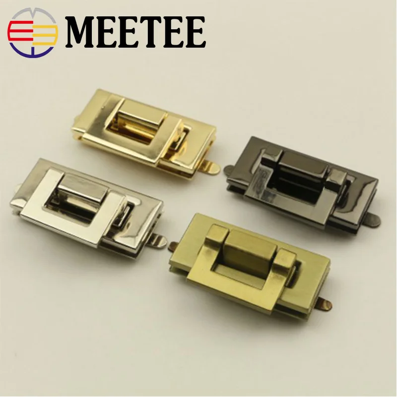 2Pcs Women Handbag Bag Locks Buckle Fashion Twist Turn Lock Snaps For