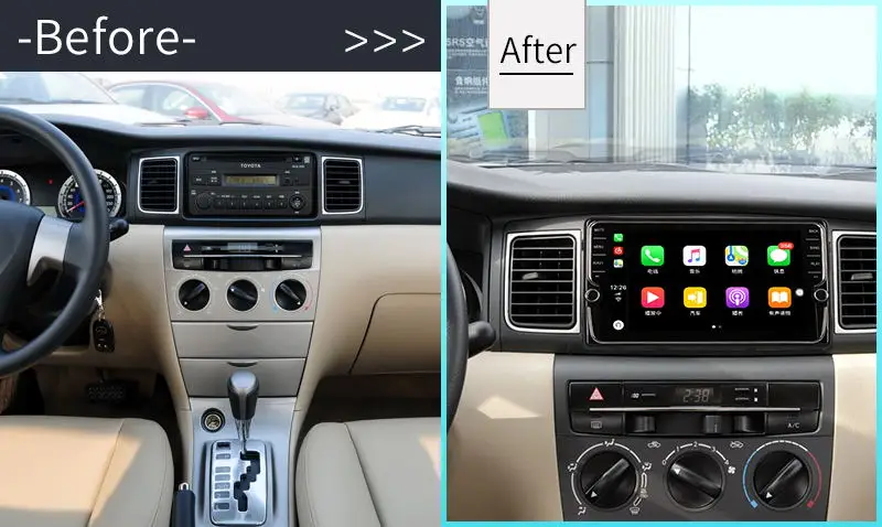 9 inch Android 8,0 автомобилей плеер gps навигации Системы PX5 для Toyota Corolla EX 2007-2011 плеер