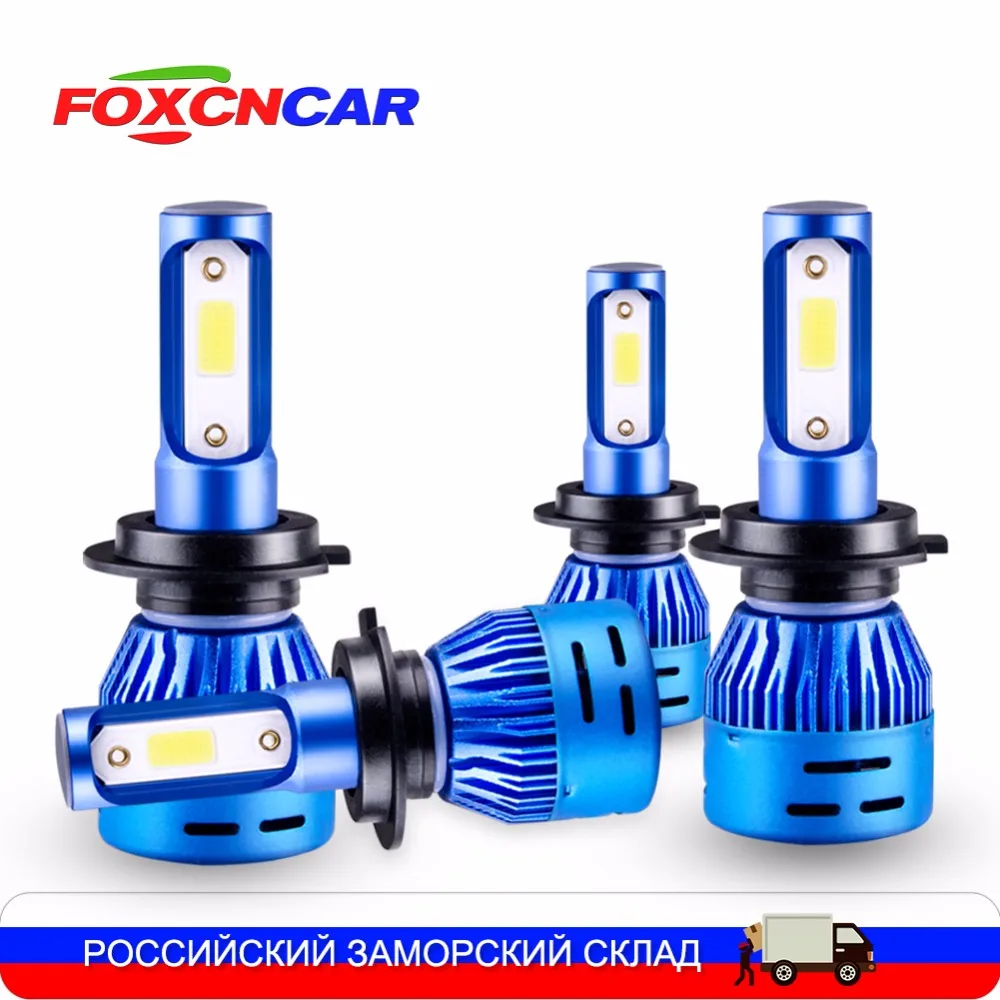 

LED H7 LED H4 LED H11 9005 9006 H1 H3 HB3 HB4 Car Headlight Mini bulb COB Chip 8000LM 72W 6500k 4300K IP67 Hi-Lo Beam 12V 24V