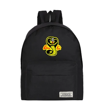 

Cobra Kai Backpack American TV Canvas Hip Hop Man/Fmale Harajuku School Bag Kpop Funny mochila Stylish Multicolor Bag
