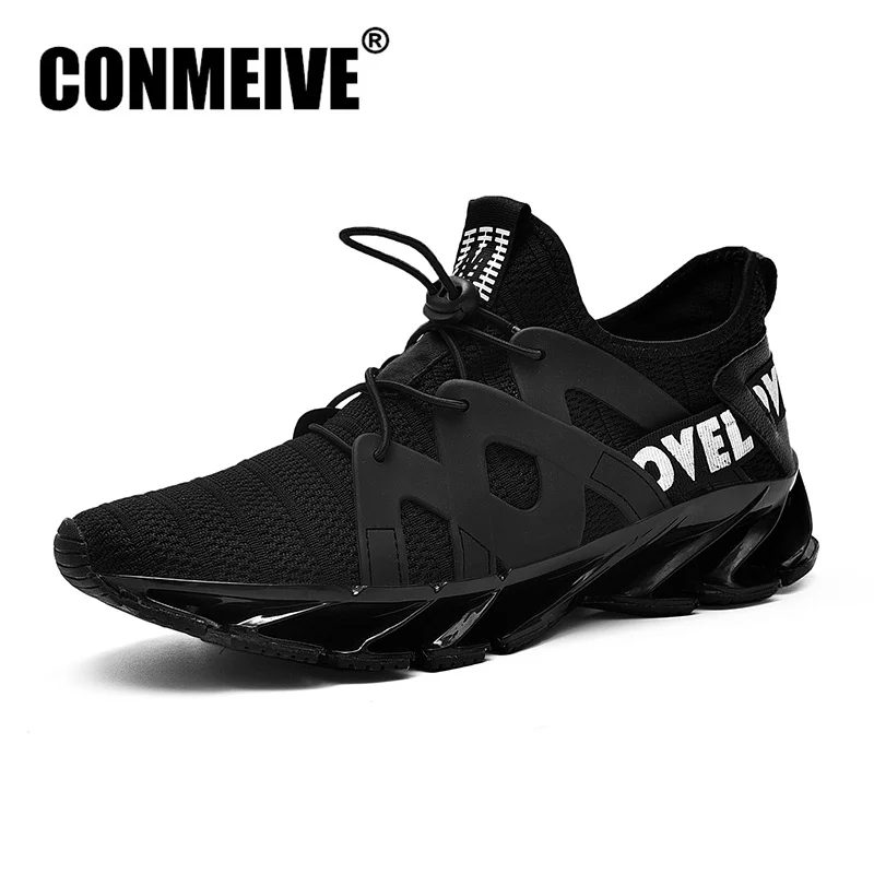 

Comfortable Male Shoes Adult Breathable Shoes Men 2018 Trendy Casual Sneakers Man Summer Elastic Band Designer Footwear Trainers