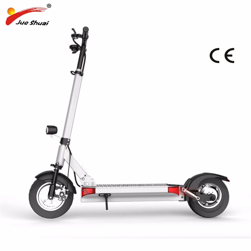  JS 48V 500W 10inchOff Road Electric Scooter Powerful Brushless Motor Foldable Hoverboard CE Unisex 