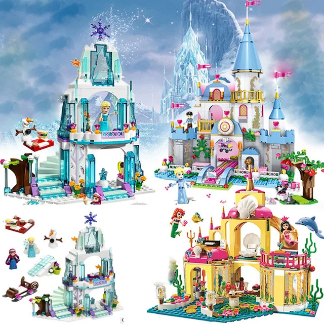 

Girls Building Blocks Friends 731PCS Princess Windsor Castle Technic Designer Bricks Education Toy For Bricks Birthday gift #E