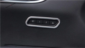 

Yimaautotrims Seat Adjustment Memory Button Switch Frame Cover Trim Fit For Cadillac XT5 2016 - 2020 ABS / Interior Moulding