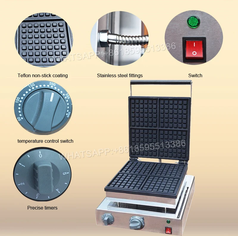 Commercial waffle making machine; ice cream waffle cone maker waffel machines