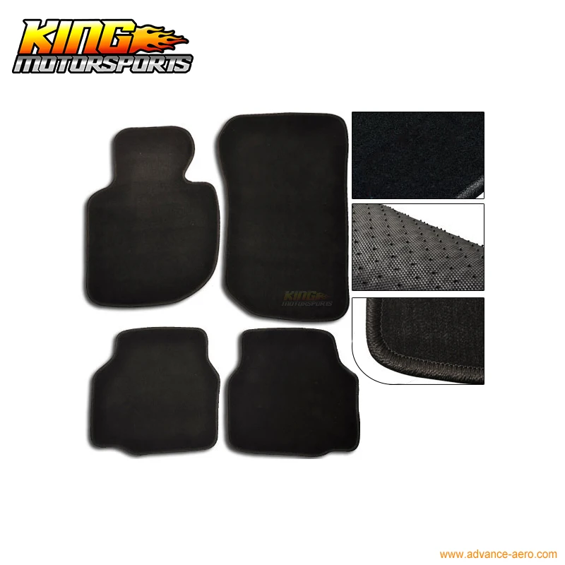 Buy For 92 98 BMW E36 3 Series Floor Mats Carpet Front & Rear Nylon Black 4PC