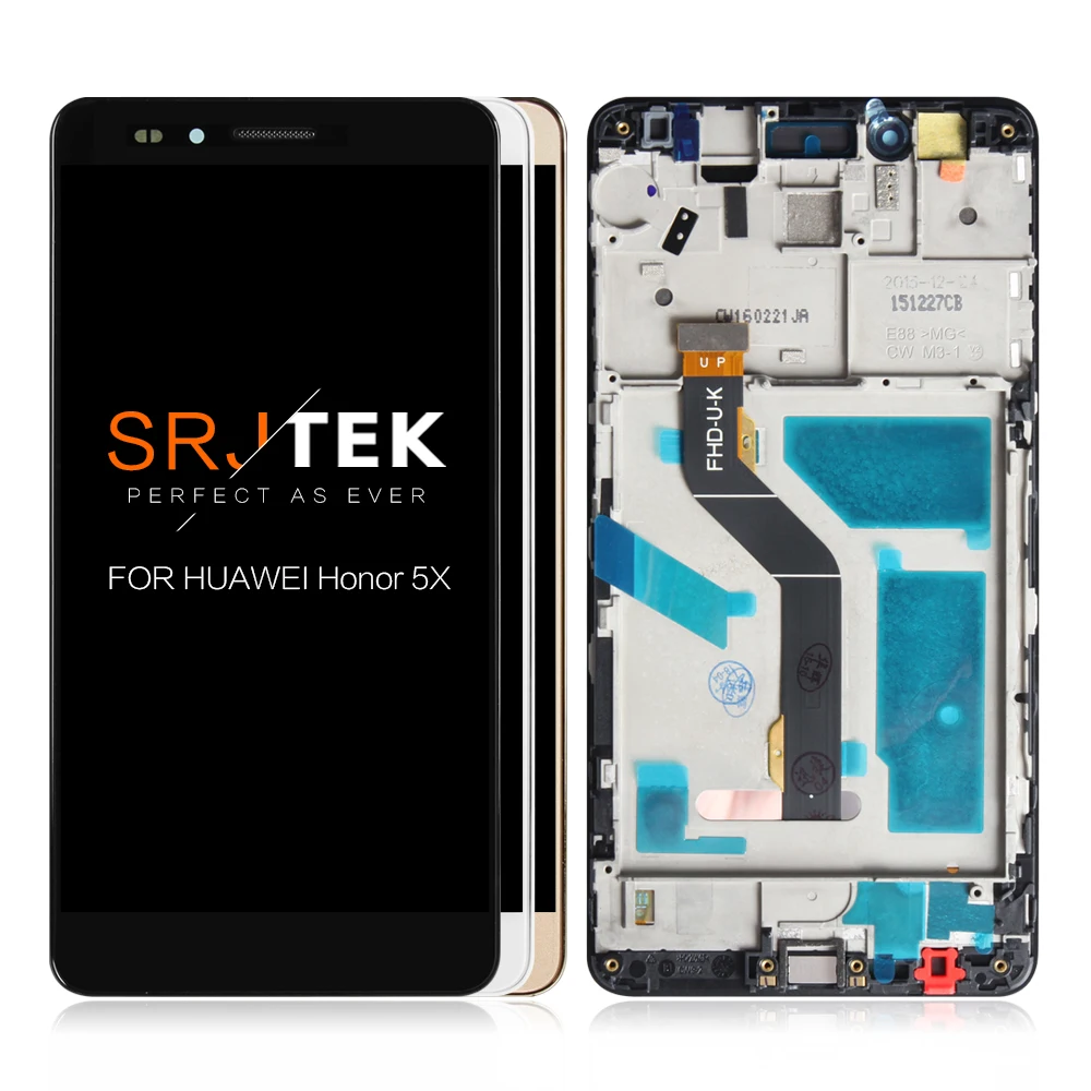 

TESTED 100% New FHD 5.5 inch For Huawei Honor 5X LCD Display Touch Screen Digitizer Assembly Replacement For Huawei GR5