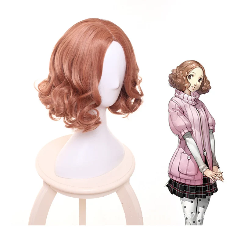 Coshome Anime Persona 5 Futaba Sakura Cosplay Wigs Haru Okumura Kurusu Akira Joker Wig Hallowen Party Peluca (2)