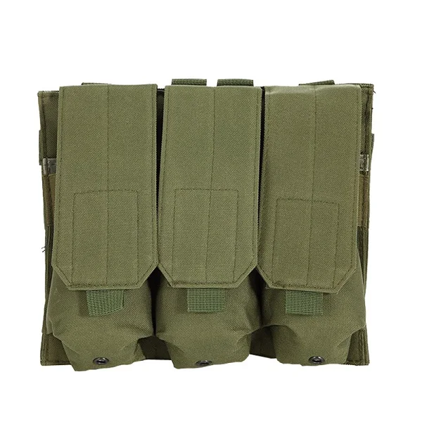 Красный цвет Уличная Сумка Molle тактический, тройной AR15 M4 5,56 мм Журнал Mag Pouch пистолет жилет для стрельбы инструмент Dump Drop Охота страйкбол - Цвет: Красный цвет