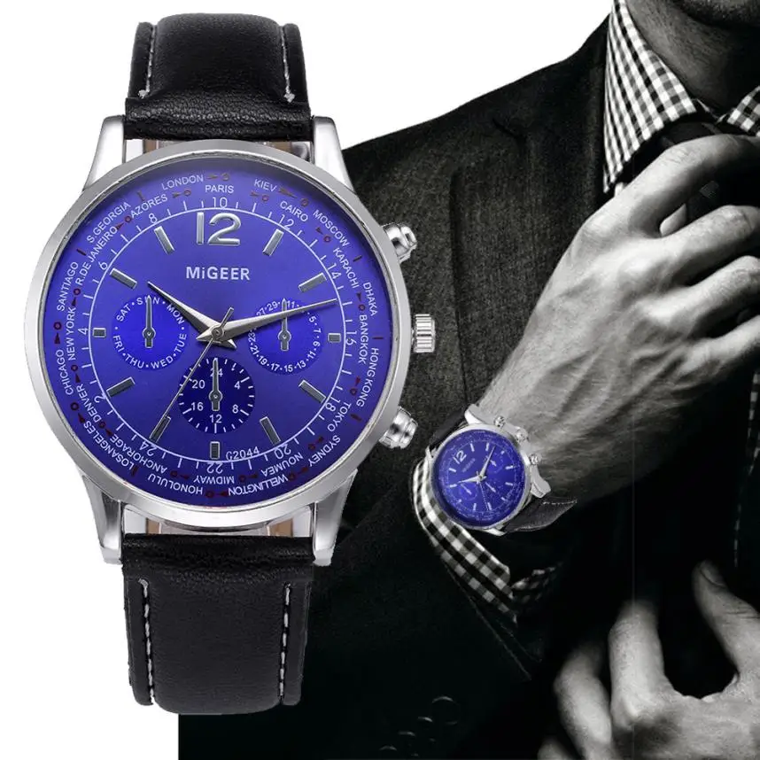 

MALLOOM Retro Design watch men luxury leather Analog Alloy Quartz Wrist Watch clock men waterproof Relogio Masculino Fashion