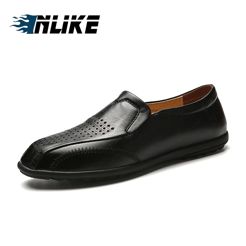 

INLIKE Big Size Spring Autumn Men Leather Loafer Shoes Fashion Slip On Men's Casual Shoes For Men Moccasins Brand New Loafers