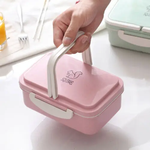 2 Layer Silicone Food Portable Lunch Box Bowl Bento Boxes Folding Collapsible Storage For Kids Adult | Дом и сад