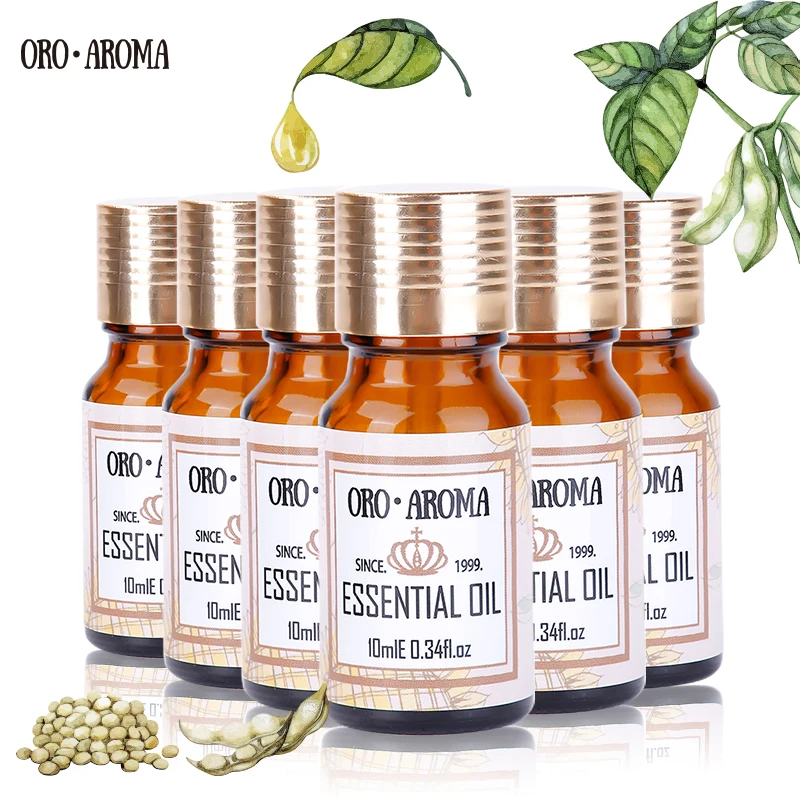 Известный бренд oroaroma мускус пачули Кофе Melissa Колёсики семян тыквы Essential Масла пакет для ароматерапии spa Для ванной 10 мл * 6
