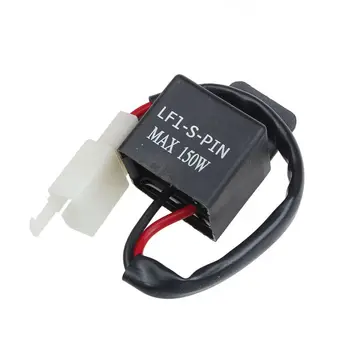 

Black Motorcycle Bike 2 Pin 12V LED Turn Indicator Light Flasher Blinker Relay Modish