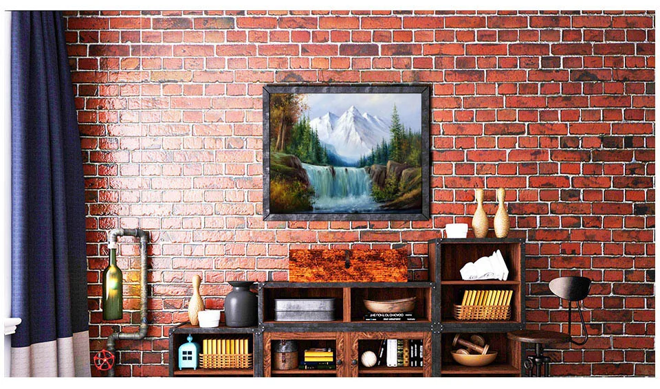 Diy живопись по номерам лес водопад пейзаж Картина Ручная роспись холст картины маслом для гостиной стены искусства