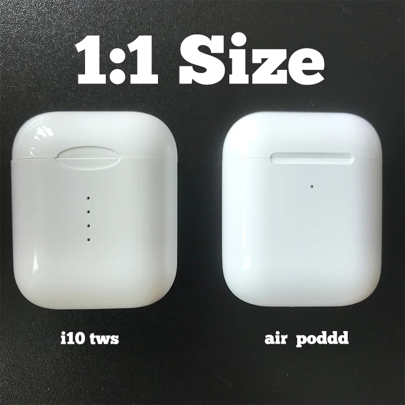 Дешево Оригинальные наушники i10 TWS Bluetooth 5,0 с сенсорным управлением, беспроводные Bluetooth наушники, бинауральные беспроводные гарнитуры для телефона