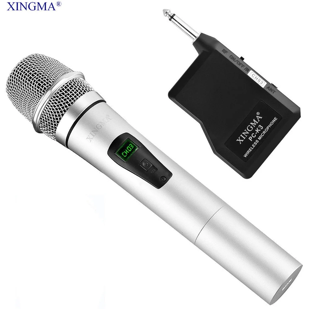 XINGMA PC K3 Condenser Karaoke Microphone Wireless Handheld With