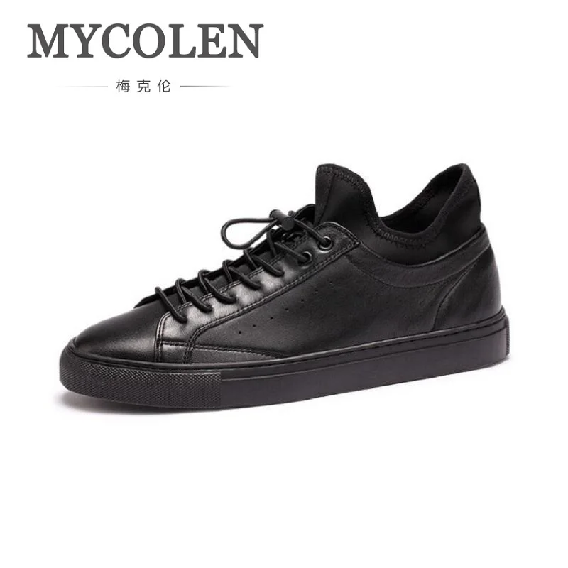 

MYCOLEN New Brand Designer Men Casual Shoes Autumn Shoes Men Flats High Quality Male Leather Shoes Zapatillas Hombre Deportiva