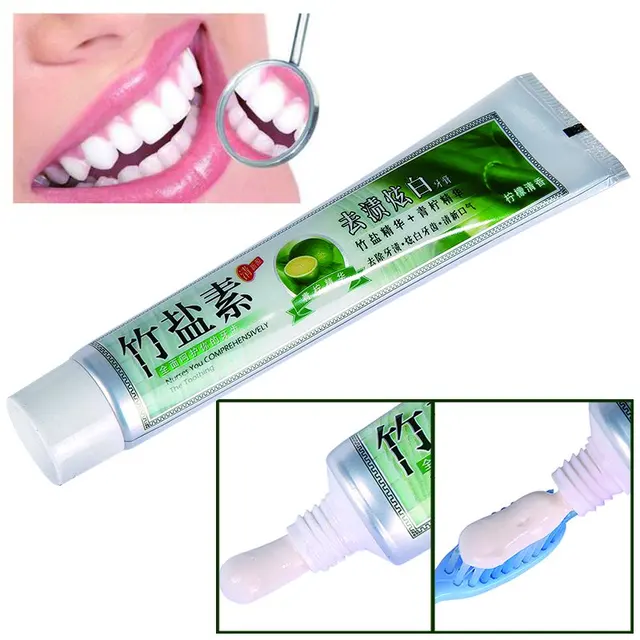 Natural Activated Bamboo Charcoal Salt Toothpaste Herbal Teeth Whitening 100gin Toothpaste from