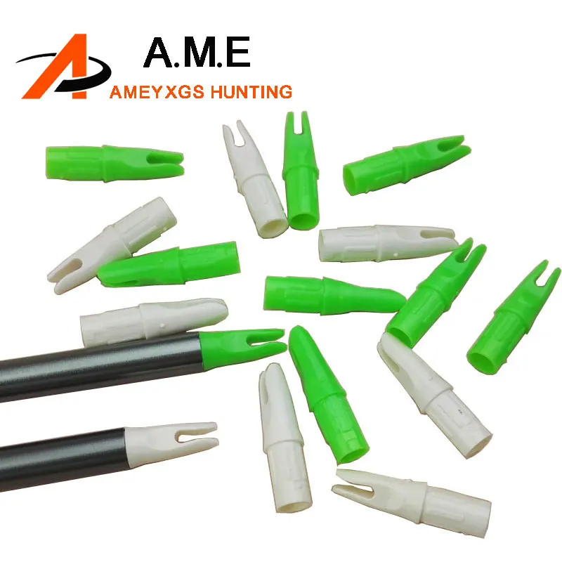 Buy 60pcs Green Hunting Archery Arrow Nocks Nock For