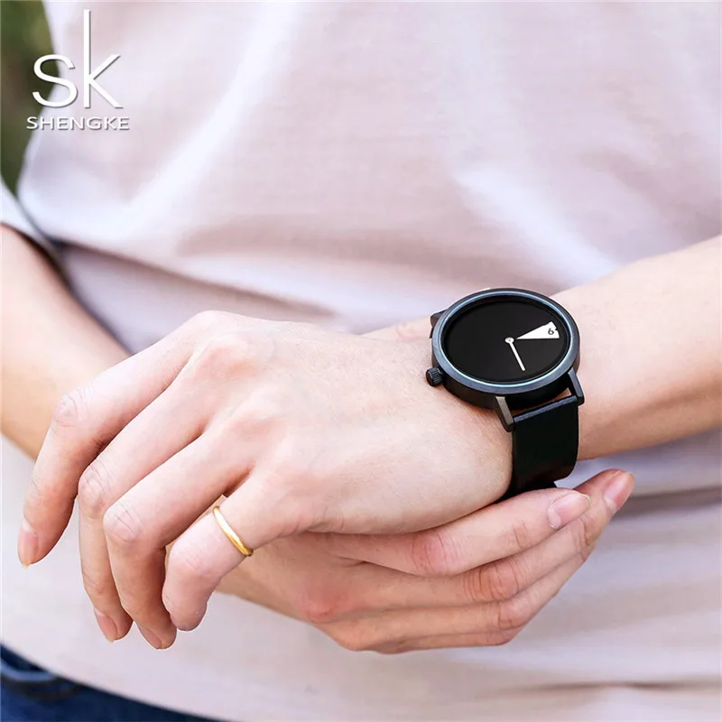 Женские модные креативные наручные часы женские с желтым кожаным ремешком Montres