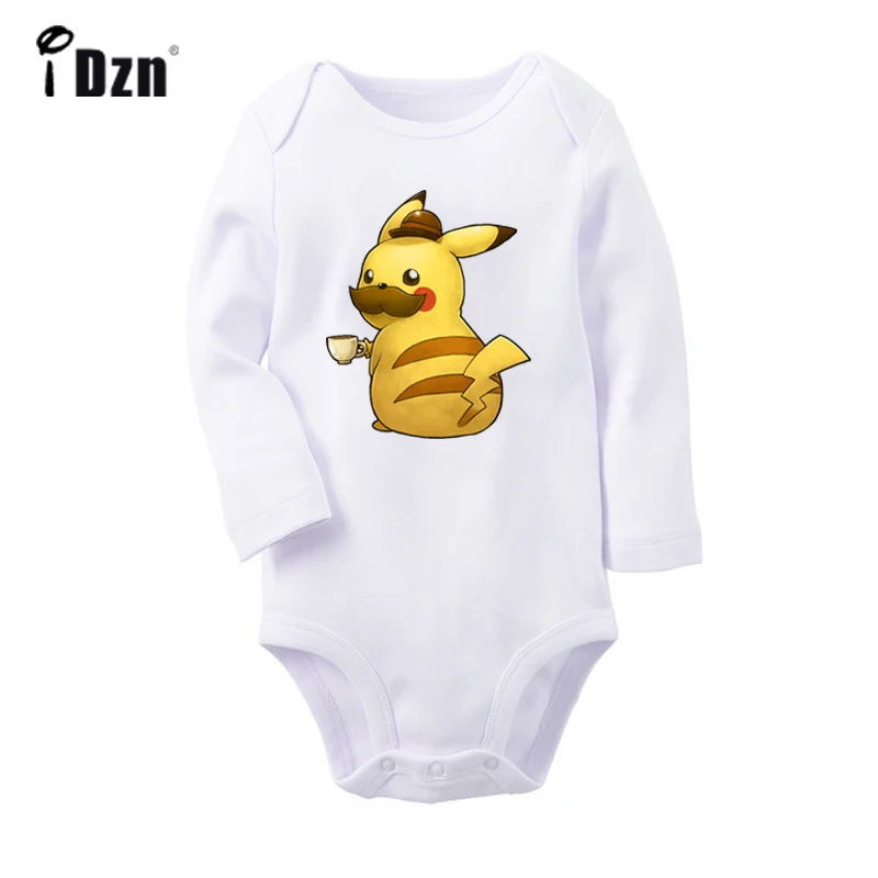 ieBaby1261WC Японский классический мультфильм Покемон дизайн новорожденных мальчиков и девочек униформа-комбинезон с принтом для младенцев Боди Одежда хлопок наборы - Цвет: ieBaby1261WC