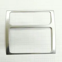 Para vw volkswagen touran 2005-10 11 12 13 14 2015 acessórios de aço inoxidável painel de controle central do carro decoração capa guarnição