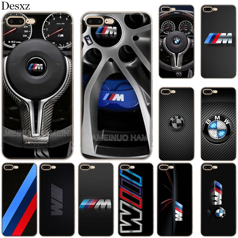 

Silicone Case For iPhone 5 5s SE 6 6s 7 8 Plus X XS XR Max New BMW Cover Cases