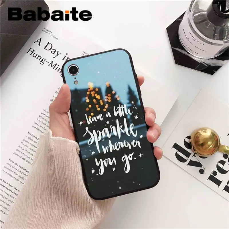 Babaite пейзаж зимний светильник Снег DIY печать PhoneCase для iPhone6S 6plus 7plus 8 8Plus X Xs MAX 5 5S XR 11 11pro 11promax