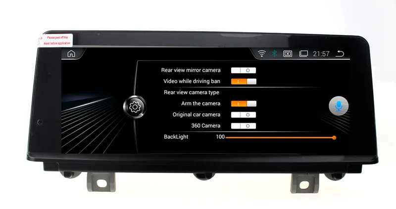 Perfect 1280*480  Quad Core Android 4.4 Car DVD for BMW F30 F20 F22 With Bluetooth 16GB Nand Flash 3G Wifi Mirror Link Free Map GPS 9
