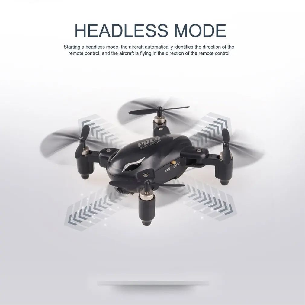 720P wifi FPV дроны 2,4G мини складной с безголовым режимом удержания высоты RC Квадрокоптер режим управления освещением
