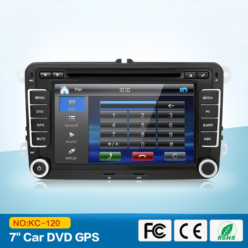 For VW/Golf/Polo/Skoda car radio Wince system GPS Navigation Video Car DVD player Car stereo head unit Free maps