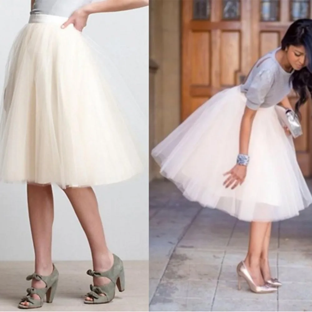 

Women's Puffy Retro Vintage Crinoline Petticoat 6 Layers jupon Short Black White Red Petticoats Plus Size For Dress
