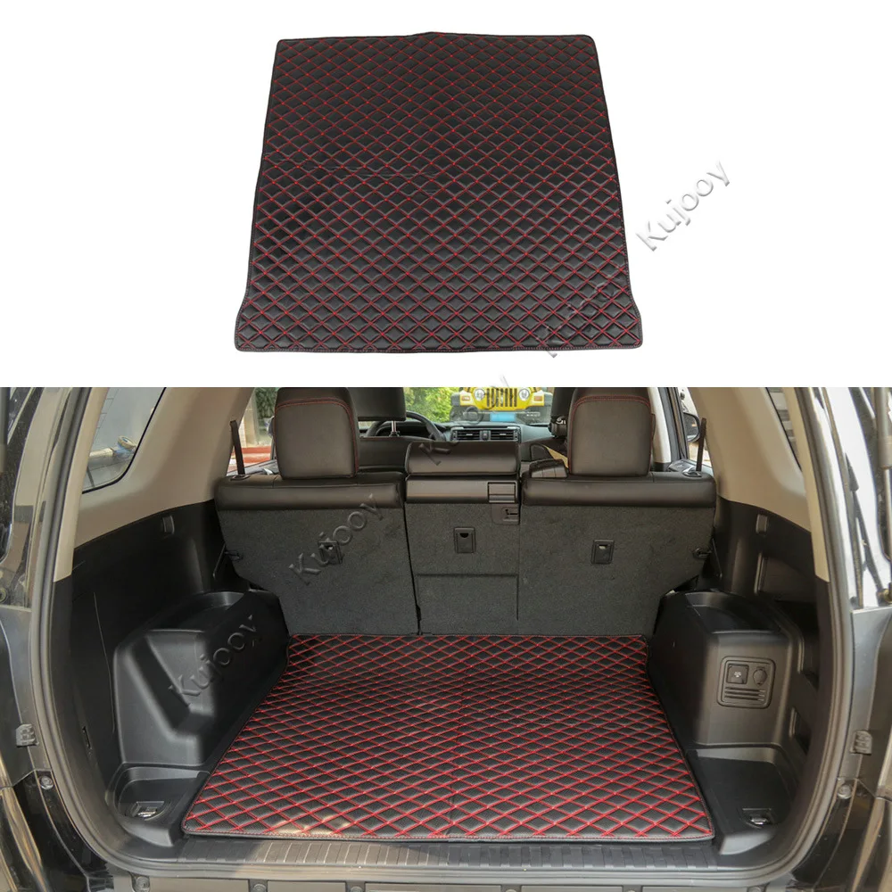 Us 77 99 22 Off Leather Car Rear Trunk Tail Box Mat Decor Cover Trim For Toyota 4runner 2017 Five Seat Exterior Car Stying In Interior Mouldings