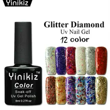 Кристальный цветной флакон 8 мл Лак для ногтей великолепный цвет Гель-лак для ногтей Vernis полуперманентное верхнее покрытие Базовое покрытие гель-лаки для ногтей