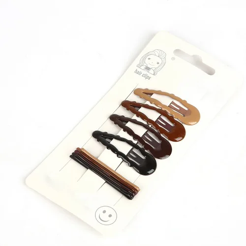 8 шт. корейская мода простой градиент карамельного цвета ажурные металлические женские заколки для волос набор невидимых аксессуаров для волос инструмент для укладки волос - Цвет: 11 BR