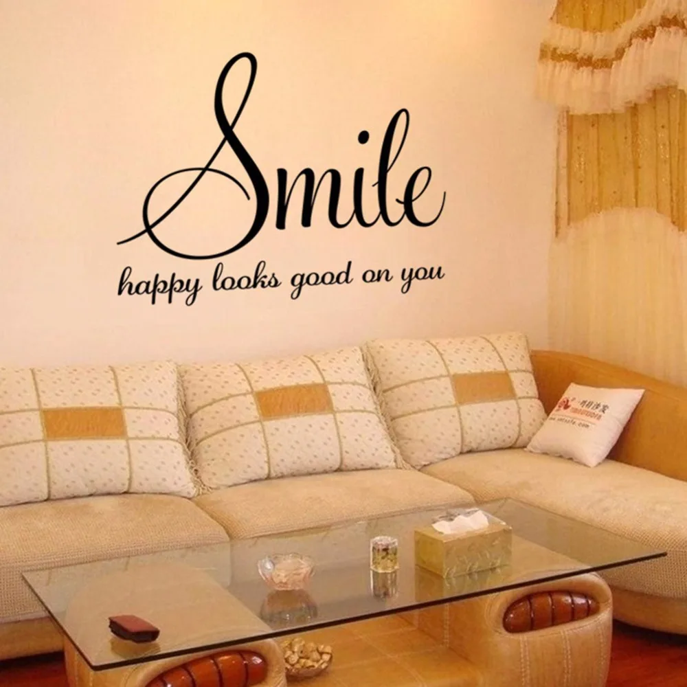 Meuble Salle De Bain Fecamp ~ citation inspir e heureux semble bon sur vous vinyle sticker mural Meuble Salle De Bain Fecamp ~ citation inspir e heureux semble bon sur vous vinyle sticker mural