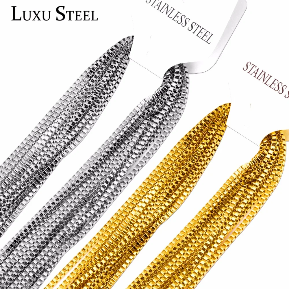 Мужские и женские ожерелья LUXUSTEEL 10 шт./лот нержавеющая сталь без выцветания 2 мм
