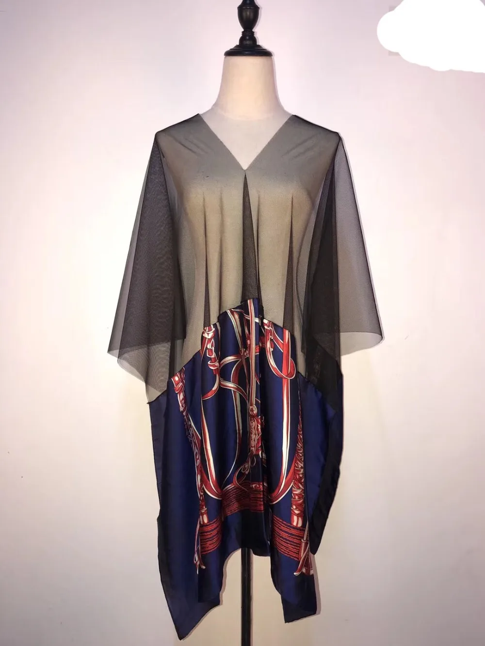 

hot Sale 2019 Sexy V-neck summer women Dress high quality Multiple wearing methods for scarf or dress african dresses for women