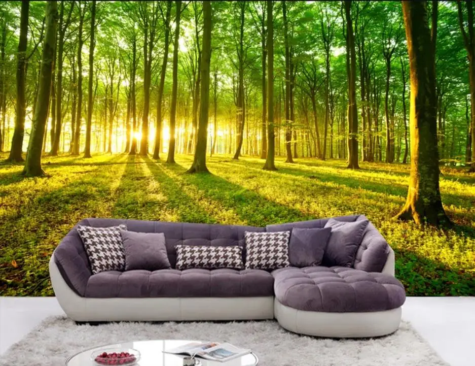 Real landscape nature fantasy forest background wall painting modern living room wallpapers Real landscape nature fantasy forest background wall painting modern living room wallpapers