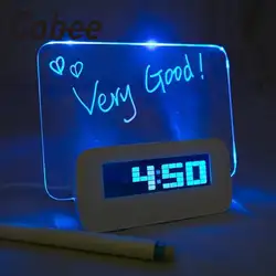 Cobee Романтический подсветкой Блокнот Доски для записей цифровой будильник домашнего ночного света