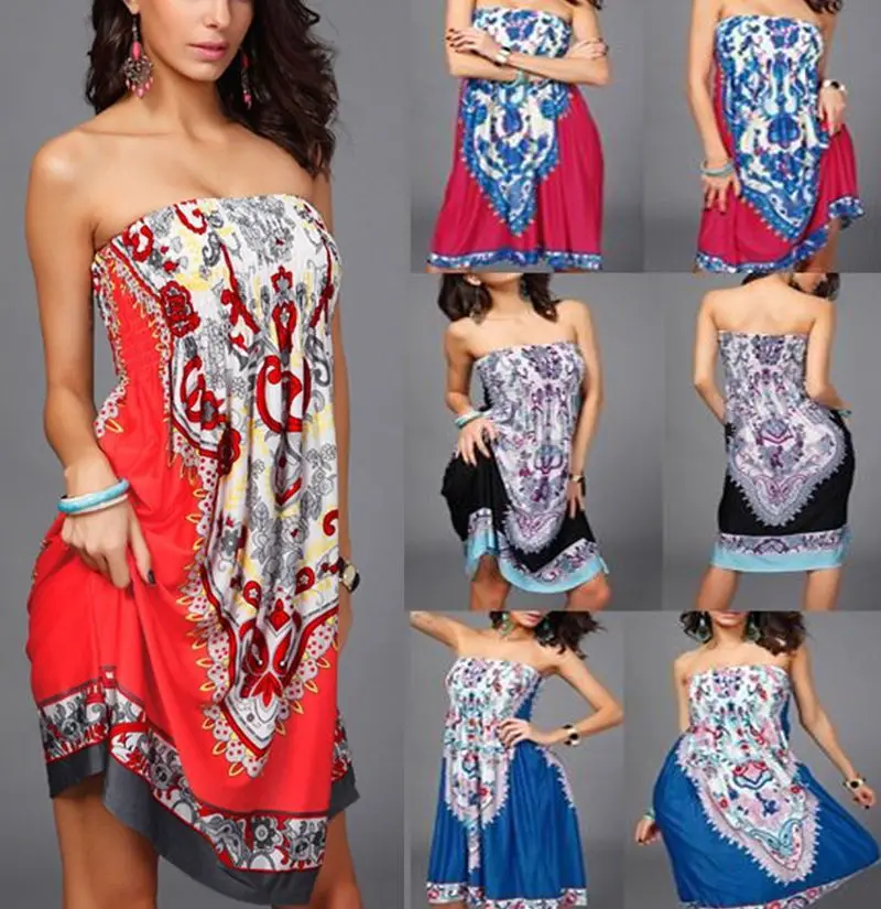  font b Sexy b font font b Women b font Summer Boho Maxi Evening Party