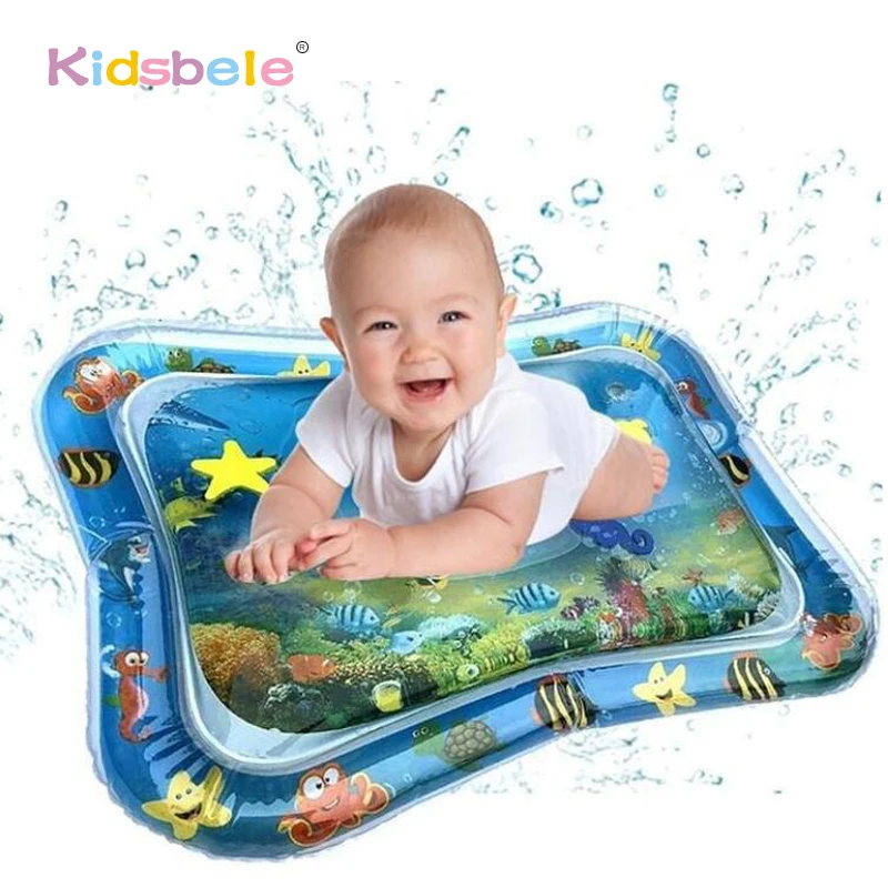 

Baby Water Play Mat Tummy Time Toys For Newborns Playmat PVC Toddler Fun Activity Inflatbale Mat Infant Toys Seaworld Carpet