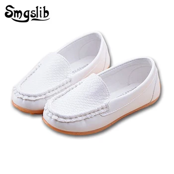 

9 color Kids shoes New Fashion toddler boys shoes Children PU Leather Sneakers For Baby Girls Boat Shoes Slip On Soft trainers