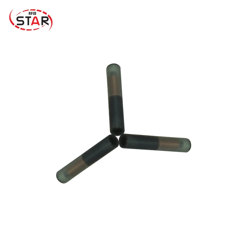 

50pcs Iso11784/5 Fdx-b Pet ID RFID Microchips 134.2KHz ICAR Certified 2.12*12mm animal microchip transponder